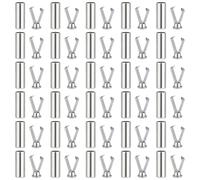 PH PandaHall 30 Sets Shoelace Tips, Cord End Tips Metal Shoe Lace Ends Shoelace Clasp Alloy Laces End Caps Shoelace Cord Ends Replacement for Hoodie Sneakers Shoestrings DIY Repairing, Platinum Color