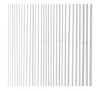 PH PandaHall 30 Sizes Mandrels for Jewellery Making Wire Wrapping Rods 0.5-5mm Carbon Steel Rod Solid Mandrel Dowels Round Metal Bar for DIY Craft Wire Wrap Forming Rings Coils Tools, 22cm Long