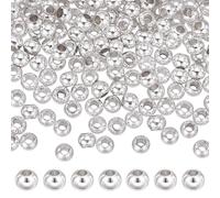 PH PandaHall 300pcs 3mm Silver Round Spacer Beads for DIY Jewellery Making