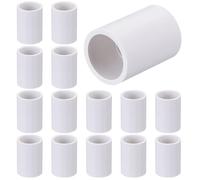 PH PandaHall 30pcs 1/2" PVC Pipe Coupling Fittings, PVC Coupling Adapter Connector Pipe Fitting Slip Connection (Socket x Socket) for Home Use, Industrial, Garden, Water Supply System, Easy Install