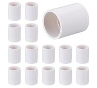 PH PandaHall 30pcs 1" PVC Pipe Coupling Fittings, PVC Coupling Adapter Connector Pipe Fitting Slip Connection (Socket x Socket) for Home Use, Industrial, Garden, Water Supply System, Easy Install