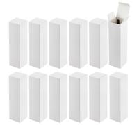 PH PandaHall 30pcs 2"x2"x7" Kraft Paperboard Gift Box, Essential Oil Packing Box Small Paper Packing Boxes Packaging Cases Gift Wrapping Boxes for Glass Dropper, Diffuser Bottles, White