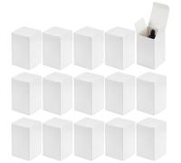PH PandaHall 30pcs 2x2x3 inch Paper Essential Oil Packing Box, Candle Boxes Packaging Shot Glass Boxes Kraft Paperboard Gift Box for Christmas Glass Dropper Bottles Diffuser Bottles, White