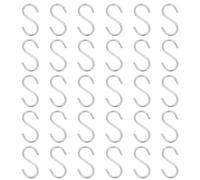 PH PandaHall 30pcs 304 Stainless Steel S-Shape Hooks Small S Hooks Clothes Hook Kitchen Hooks Purse Hanger for Hanging Cooking Utensil Key Rings Clothes Bags Towels Jewellery Closet, 2 x 1.5 inch