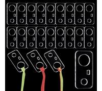 PH PandaHall 30pcs Acrylic Floss Bobbin Embroidery Floss Organizer White Sewing Thread Holder Cross Stitch Thread Bobbins Floss Drop for Craft Sewing Thread Storage Stitch Supplies 1x2 inch