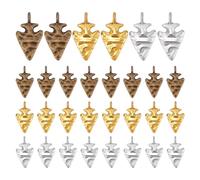 PH PandaHall 30Pcs Arrowhead Charms 3 Colors Tibetan Style Alloy Pendants Native American Inspired Arrowhead Pendants Antique Pendants Charms for Necklace Bracelet Jewelry Making DIY Crafting
