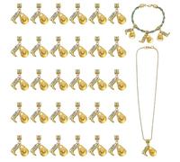 PH PandaHall 30pcs Cowboy Hat and Boots Charms, Golden Western Cowboy Charms European Dangle Charm for DIY Projects Bracelet Necklace Jewellery Making Crafts Zipper Pulls Decoration Keychain