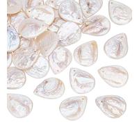 PH PandaHall 30pcs Teardrop Freshwater Pearl Beads Natural Baroque Pearl Beads, Flat Teardrop Pearls Bead for Bracelet Earring Necklace Jewelry Making DIY Crafts, 16.5~21mm
