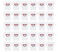 PH PandaHall 30pcs Tooth Iron On Patches Felt Tooth Embroidery Patches Sew On Patch Embroidered Patch Appliques for Dental Hygienist Nurse Assistant Uniform DIY Costume Bag Caps Jackets Decor Craft