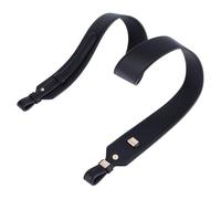 PH PandaHall 31~35 Inch Leather Purse Strap, 1.6 Inch Wide Black Bag Strap Replacement Purse Handle Handbag Straps with Monk Head Screws for DIY Shoulder Bags Crossbody Bag Wallet Hand Bags Making