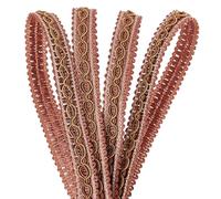 PH PandaHall 32 Yards Brown Braid Tirm for Sewing, 0.6 inch Polyester Basic Fringe Trim Fabric Gimp Braid Trim Ribbon for Upholstery Costume DIY Crafts Jewellery Making Curtain Costume Decoration