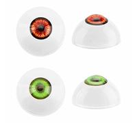 PH PandaHall 32mm Halloween Eyeballs 2 Pairs Realistic Scary Eyes Large Acrylic Eyeballs Bear Eyes Horror Props Costume for Party Decor Art Sculptures Props Puppets Jewellery Making