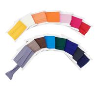 PH PandaHall 34m Double Fold Bias Tape Cotton Bias Binding Tape, 15 Colours Seam Binding for Crafts Continuous Bulk Bias Tape for Sewing Quilting Binding Hemming Apparel Craft, 20~22mm