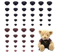 PH PandaHall 380pcs 5 Sizes Plastic Bear Nose, Triangular Craft Flat Back Animal Nose for Craft Making Crochet Puppets and Stuffed Animals