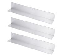 PH PandaHall 3pcs 13inch Aluminum Angle 2x2inch, 0.79inch Thick L-Shaped Aluminum Angle Stock 90 Degree Platinum Siding Corners for Corner Protection Construction Reinforcement Projects