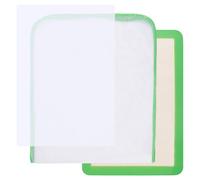 PH PandaHall 3pcs Applique Fusing Mat Appli-Fuse Silicone Mat, Non Stick Pressing Sheet Sew Applique Fusing Mats for Quilters Arts Crafts Creation Fusible Web Fabric Supplies