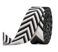 PH PandaHall 4.5m Arrow Style Purse Webbing Strap, 38mm Jacquard Ribbon Emobridered Woven Ribbon Purse Strap Belt for Tote Bag Backpack Shoulder Bag, Pet Collars, Sewing, DIY Crafts, Black