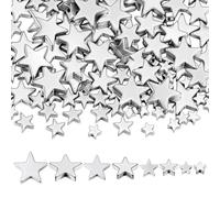 PH PandaHall 4 Sizes 120pcs Star Hematite Beads Electroplated Star Spacer Beads Loose Gemstone Bead Gem Stone Spacer for Craft Jewellery Making DIY Bracelet Necklace Keychains Gift Party, 4/6/8/10mm