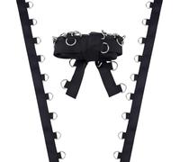 PH PandaHall 4 Yards Black Wedding Zipper Replacement Adjustable Lace Up, Corset Ribbon Laces with D Ring Adjustable Corset Back Kit for Evening Gown Banquet Wedding Dress Accessories