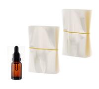 PH PandaHall 400pcs Shrink Wrap Band, PVC Heat Shrink Wrap Film for 30ml Glass Bottles Frosted Perforated Shrink Sheets Band Tamper for Cylinder Bottles, Jars, Cans and Tins, 2.2x3.4 Inch / 5.5x8.6cm
