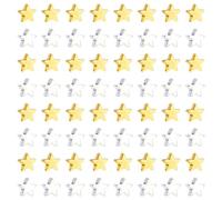 PH PandaHall 400pcs Star Silver Gold Beads Small Hole Spacer Beads Star Charm Beads for DIY Jewellery Necklace Earring Bracelet Handmade Crafts Supplies