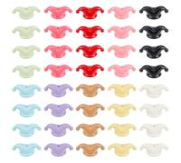 PH PandaHall 40pcs Acrylic Clown Hat Beads 10 Colors Opaque Pen Beads 35x18mm Baking Paint Circus Hat Beads Charms for Jewellery Making DIY Crafts Bracelet Necklace Earring Beadable Pen, Hole 2.5mm