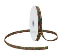 PH PandaHall 45m Christmas Checkered Ribbon Red Green Plaid Ribbon 10mm Wide Tartan Craft Ribbons Gingham Gift Wrapping Ribbons for Christmas Tree Holiday Sewing DIY Craft Decor