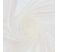 PH PandaHall 4m Iridescent Organza Fabric 1.5m Wide Shiny Fabric Holographic Gauze Fabrics Glitter Fabrics for Wedding Costume Dress Photography Background Party Decor, White