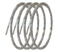 PH PandaHall 4pcs 3mm Binding Purfling Strip 65inch Plastic Imitation Shell Guitar Binding Purfling Strip Guitar Binding Edge Trim for Acoustic Classical Guitar, Gray