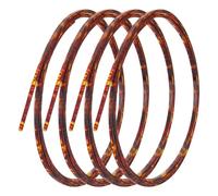 PH PandaHall 4pcs Binding Purfling Strip 1650x3x1.5mm Plastic Imitation Shell Guitar Binding Purfling Strip Guitar Binding Edge Trim for Acoustic Classical Guitar, Brown
