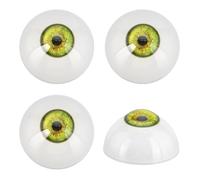 PH PandaHall 4pcs Halloween Eyeballs 32mm Scary Eyes Realistic Craft Eyeballs Half Round Human Eye Large Eyeball for Party Decoration Art Sculptures Props Puppets Jewellery Making