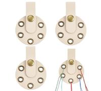 PH PandaHall 4pcs Leather Yarn Divider 5 Holes Crochet Yarn Organizer Wool Splitter Accessories Knitting Yarns Tender Weaving Separator Organizer for Crocheting Tool Knitting Project On The Go