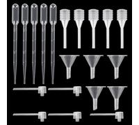 PH PandaHall 5 Sets Perfume Refill Tool Kit Perfume Transfer Pump Tools, Funnel Pipette Dropper Syringe Pump Dispenser for Travel Refillable Liquid Cosmetic Perfume Atomizer Spray Bottle