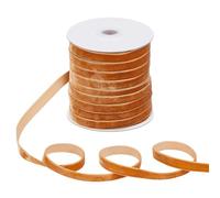 PH PandaHall 50 Yards/45.7m Brown Velvet Ribbon, 3/8 Inch Wide Wrapping Ribbon Vintage Single Face Ribbon Velvet Satin Ribbon for Gift Wrapping Bow Making Christmas Tree Wedding Party Home Decoration