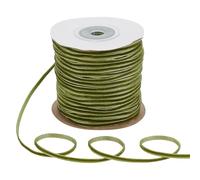 PH PandaHall 50 Yards Velvet Ribbon, 3mm Green Ribbon Single Face Thin Webbing Soft Satin Ribbon for Gift Wrapping Bowknot Hairband Floral Bouquet Making Home Party Decoration St. Patrick‘s Day