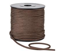 PH PandaHall 50m Brown Nylon Rope, 3mm Blinds Cord Braided Lift Shade String Windows Rollers Repair Cords for Wall Hangers Gift Bags Curtain Outdoor Activities