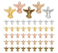 PH PandaHall 50pcs 5 Colours Angel Charms 0.78 Inch Pocket Angel Wing Pendants Memorial Charms for Bracelet Necklace Jewellery Making Good Luck Pendants Party Favor Keepsakes