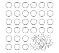 PH PandaHall 50pcs 925 Sterling Silver Closed Jumps Rings, 4mm O Rings Soldered Jump Ring 26 Gauge Round Chainmail Ring Jewellery Connector for DIY Earrings Bracelets Necklaces Keychain, Platinum
