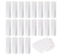 PH PandaHall 50pcs Kraft Paper Lipstick Boxes, 0.8"x0.8"x3.3" Lip Gloss Tube Packaging Boxes White Essential Oil Wrapping Box Lip Balm Box Lip Gloss Cases Makeup Organzier Tube Storage for DIY Gift