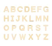 PH PandaHall 52pcs Gold Alphabet Charms, Letter A-Z Pendent Stainless Steel Letter Charms Name Beads Metal Alphabet Charm for Bracelet Necklace Earrings Jewelry Crafting Making