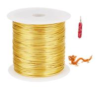PH PandaHall 55m 14K Gold Plated Jewellery Wire 0.8mm Beading String 20 Gauge Craft Wire Copper Wire Metal Wire for Jewellery Making DIY Craft Bracelet Necklace Earring