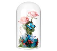 PH PandaHall 6.7x4 Inch Glass Cloche Glass Dome Dessert Display Dome Mini Crystal Cloche Display Dome Vintage Style Bell Jar for Home Decor Jewellery Christmas Centerpiece Supplies, No Base