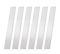 PH PandaHall 6 Pack 304 Stainless Steel Flat Bar 3mm Thick Metal Sheet 8x1 Inch Trim Strips Molding Trim for Bathroom Mirror Frame Wall Edge Decoration DIY Home Kitchen DIY Craft Making