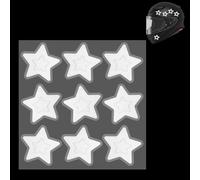 PH PandaHall 6 Sheets 54pcs Reflective Stickers Star Reflective Decal Decorative Reflective Stickers White Star Motorcycle Helmet Stickers Self Adhesive Sticker for Car Bike Trailer Mailbox Bag