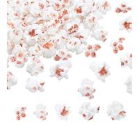 PH PandaHall 60pcs 5 Styles Fake Popcorn Resin Charms Mini Popcorn White Artificial Simulation Popcorn Charms Food Props Garland Decorations for Christmas Tree Party Table Centerpieces DIY Crafts