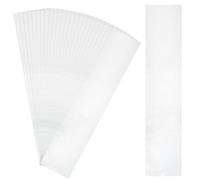 PH PandaHall 60pcs Long Poster Bags, 6x30inch Plastic Sleeves Waterproof Transparent Storage Poster Tube Clear Storage Bags for Painted Banners Wigs Posters Blueprint Narrow Items