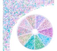 PH PandaHall 6600pcs 10 Candy Color Frosted Glass Round Beads Set - 2x1.3mm, Hole: 0.7mm, 660pcs/set, 10 Sets, Assorted Colors: Blue, Lavender Purple, Light Green, Pearl Pink, Transparent
