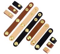PH PandaHall 6pcs 3 Colors Leather Handbag Strap Shortener 2 Size Adjustable Handbag Handle Wrap Cover Purse Wallet Handle Protectors with Gold Button for Tote Bag Shoulder Bag Handbag Clutch Bags
