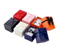 PH PandaHall 6pcs 6 Colors Watch Gift Box with Lids Pillow, Paper Watch Box Present Box Ribbon Bowknot Jewellery Cases for Watches Bracelets Jewellery Christmas, Wedding Party, 10x7.5x7cm