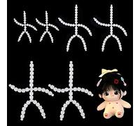 PH PandaHall 6pcs Body Joint Skeleton 3 Sizes Figure Movable Skeleton Plastic Joint Jeton Ball Socket Teddy Bear Connectors Soft Making Limbs and Head Joints for Teddy Bear Making DIY Crafts